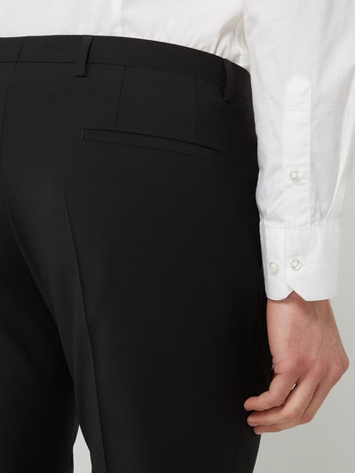 Roy Robson Pantalon met stretch, model 'Cross' Zwart - 3