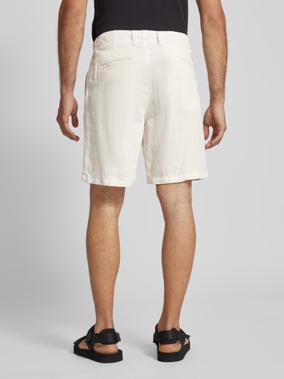 SELECTED HOMME Regular Fit Shorts aus Baumwoll-Leinen-Mix Offwhite 5