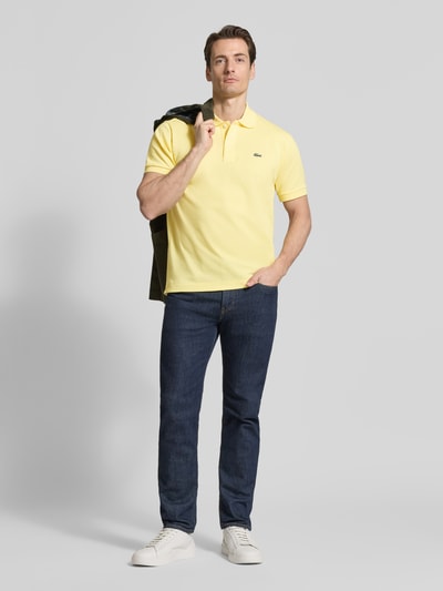 Lacoste Koszulka polo Regular Fit z czystej bawełny Jasnożółty 1