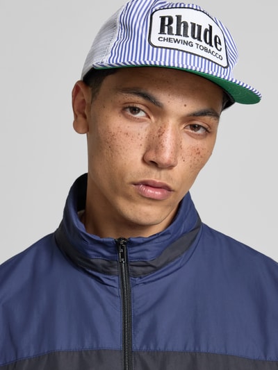 RHUDE Basecap mit Label-Detail Bleu 1