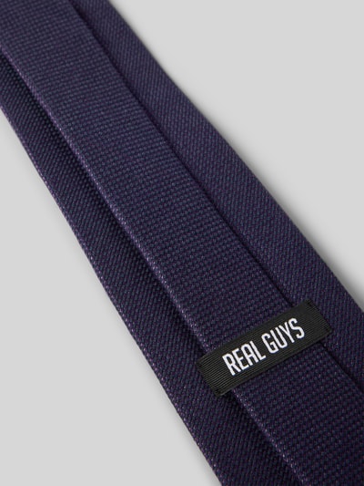 REAL GUYS Stropdas met labeldetail Paars - 3