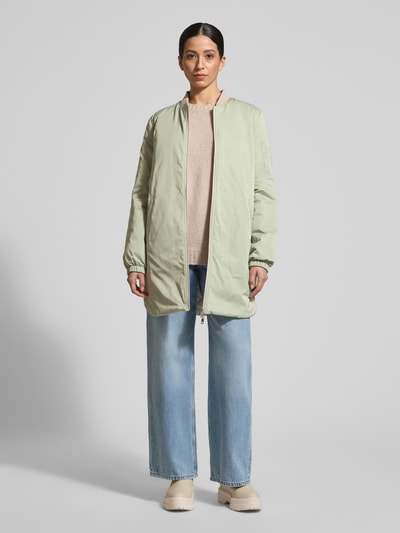 White Label Jacke mit Zweiwege-Reißverschluss und Eingrifftaschen Hellgruen 1