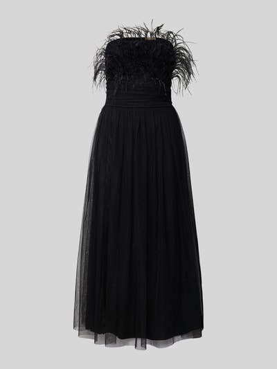 LACE & BEADS Cocktailkleid mit Federn Black 2