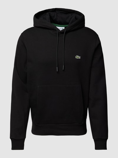 Lacoste Hoodie met kangoeroezak Zwart - 2