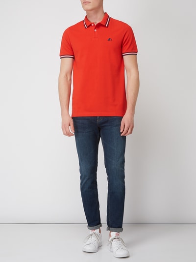 REVIEW Poloshirt met contrastboorden Rood - 1