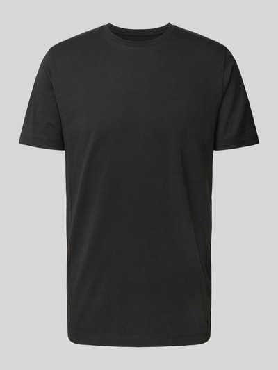 OLYMP Level Five T-Shirt mit geripptem Rundhalsausschnitt im 2er-Pack Black 2