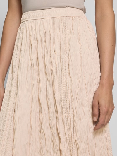 FREE/QUENT Spódnica midi z elastycznym pasem model ‘Nello’ Beżowy 3