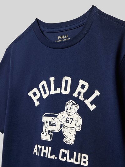 Polo Ralph Lauren Teens T-Shirt mit Label-Print und Rundhalsausschnitt Marine 2