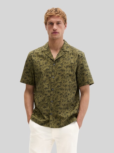 Marc O'Polo Regular Fit Freizeithemd aus reiner Baumwolle Oliv 4