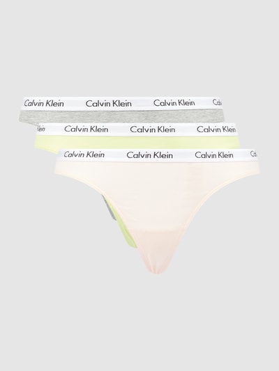 Calvin Klein Underwear String met stretch, set van 3 stuks  Neongeel gemêleerd - 2