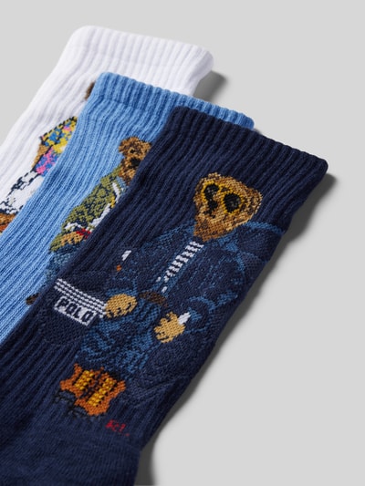 Polo Ralph Lauren Underwear Socken mit Motiv-Stitching im 3er-Pack Marine 2