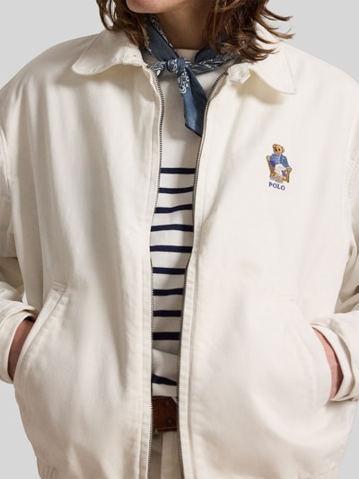 Polo Ralph Lauren relaxed fit blouson met polo bear stitching model 'TEDDY BP' Wit - 3