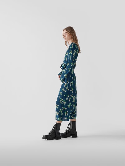 Diane von Furstenberg Wickelkleid in Maxilänge Jeansblau 4