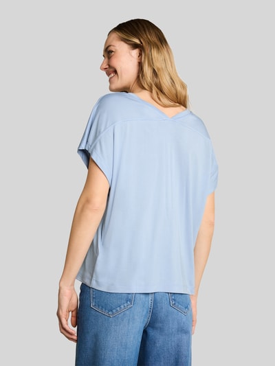 Tom Tailor Loose Fit T-Shirt aus Viskose-Mix Hellblau 5