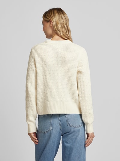 Armedangels Gebreide pullover met ronde hals, model 'FABIOLAA' Offwhite - 5