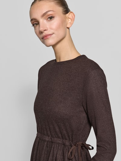 Weekend Max Mara fit and flare vrijetijdsjurk van viscosemix model 'VETTURA' Middenbruin - 3