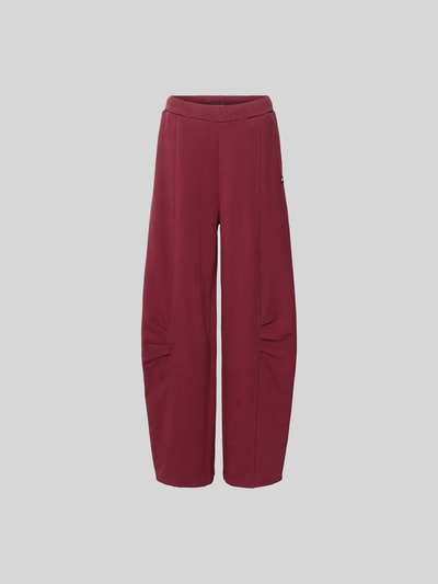 ROTATE Jogginghose mit Zierfalten Bordeaux 2