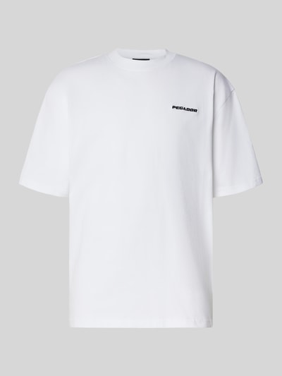 Pegador Oversized T-shirt met labelstitching Wit - 2