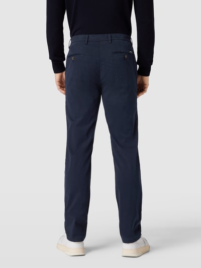 Gardeur Chino met Franse steekzakken, model 'BENITO' Marineblauw - 5