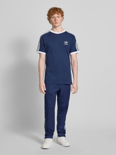 adidas Originals Regular fit sweatpants van katoenmix, model 'Classic' Marineblauw - 1