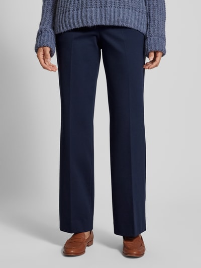 Gardeur Stoffen broek met elastische band, model 'Filipa' Marineblauw - 4