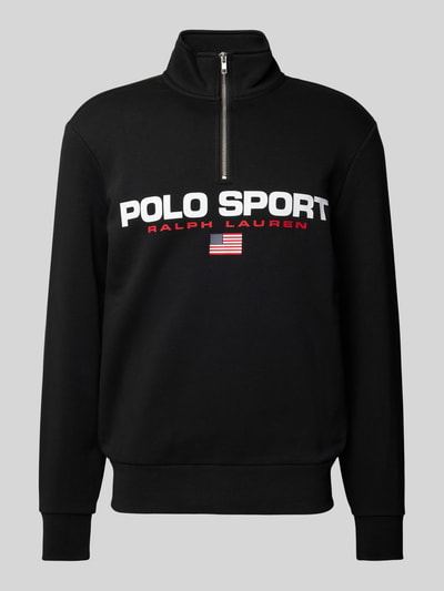 Polo Sport Sweatshirt mit Troyer-Kragen Black 1