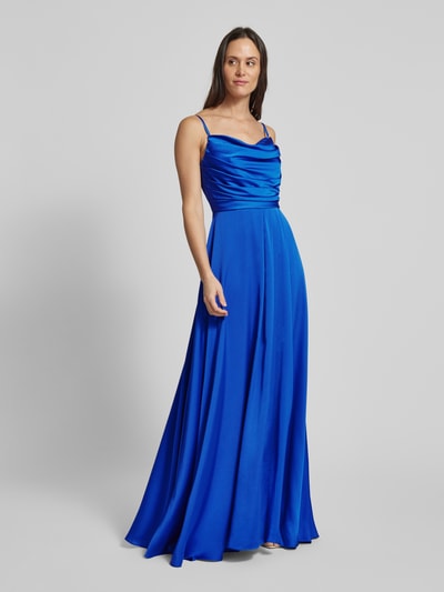 TROYDEN COLLECTION Abendkleid mit Wasserfall-Ausschnitt Royal 4