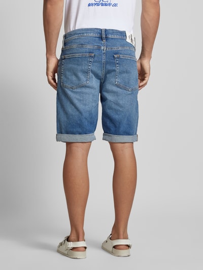 Calvin Klein Jeans Korte slim fit jeans in 5-pocketmodel Blauw - 5
