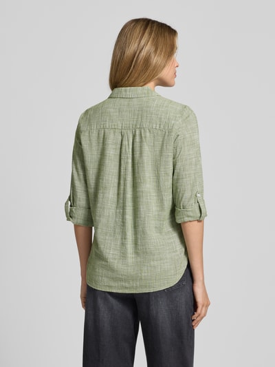 Tom Tailor Regular fit overhemdblouse van puur katoen Groen - 5