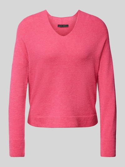 Marc Cain Strickpullover mit V-Ausschnitt Pink 2