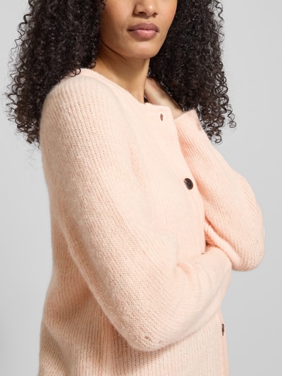 Selected Regular Fit Strickjacke aus Woll-Mix mit Alpaka-Anteil Modell 'LULU' Rosa 3