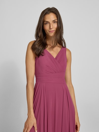 TROYDEN COLLECTION Avondjurk met V-hals Mauve - 3