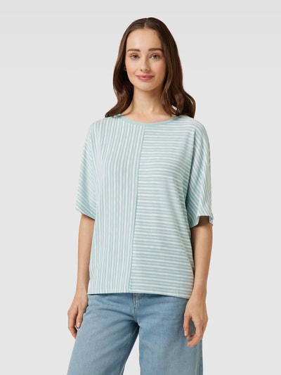 Tom Tailor T-Shirt mit Streifenmuster Hellblau 4