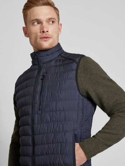 Brax Bodywarmer met ritszakken, model 'Craig' Marineblauw - 3