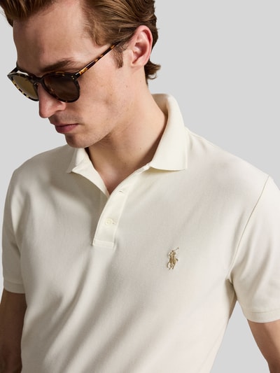 Polo Ralph Lauren regular fit poloshirt van katoenmix Offwhite - 3