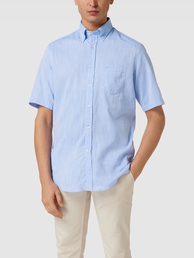 Paul & Shark Freizeithemd mit Button-Down-Kragen Bleu 4