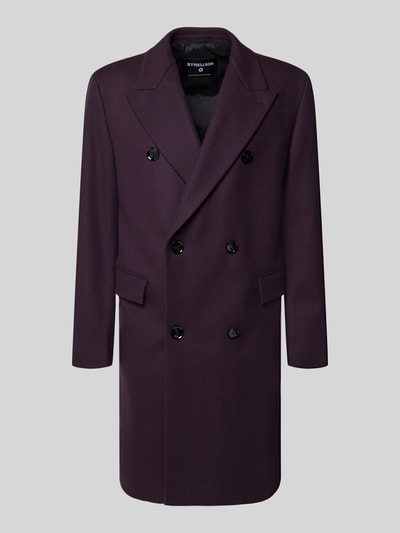 Strellson Relaxed fit trenchcoat van wolmix Prune - 2