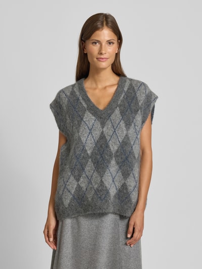 Gestuz Pullunder mit V-Ausschnitt Anthrazit 4