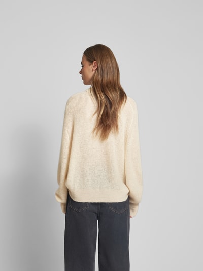 ROTATE Pullover in Strick-Optik Beige 5