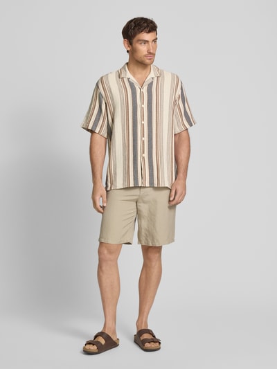 SELECTED HOMME Freizeithemd mit Knopfleiste Hellbraun 1