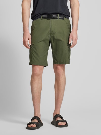 MCNEAL Cargoshorts mit Stoffgürtel Oliv 4