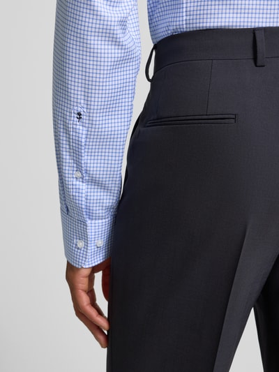 SEIDENSTICKER Slim fit zakelijk overhemd van katoen met button-downkraag Bleu - 3