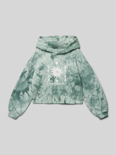 Garcia Cropped Hoodie mit Kapuze Schilf 1