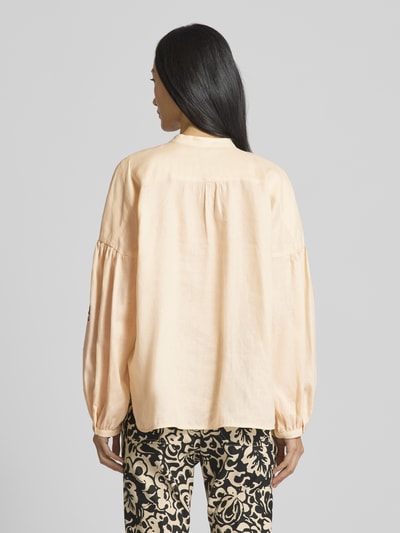 Weekend Max Mara Bluzka o kroju regular fit ze stójką model ‘ILEX’ Złamany biały 5