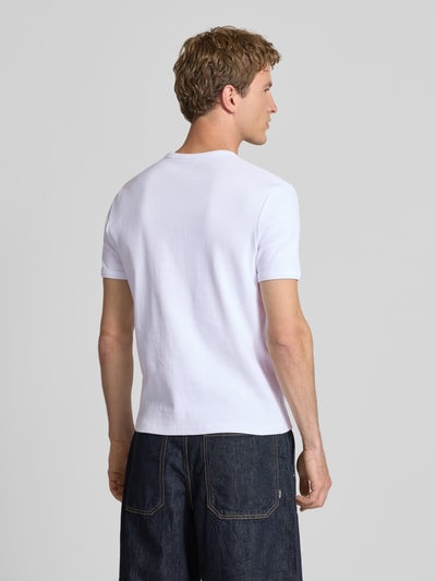 REVIEW T-Shirt mit kurzer Knopfleiste Weiss 5