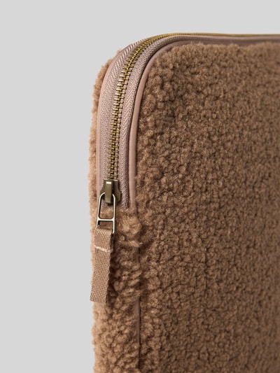 STUDIO NOOS Laptoptasche aus Teddyfell Modell 'Teddy' Mittelbraun 3