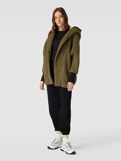 NOISY MAY® Jacke aus Teddyfell Modell 'CUDDLE' Oliv 1