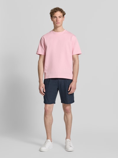 Lindbergh Oversized T-Shirt mit Rundhalsausschnitt Rosa 1