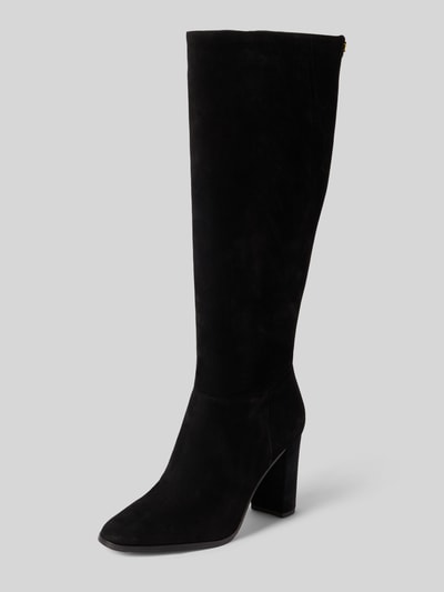 Lauren Ralph Lauren Stiefel aus echtem Veloursleder mit Logo-Detail Modell 'ARTIZAN TALL' Black 1