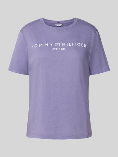 Tommy Hilfiger Regular Fit T-Shirt aus reiner Baumwolle Lavender 2
